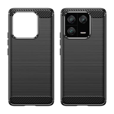 För Xiaomi 13 Pro 5G Karbon Fiber TPU Fodral Skal - Svart