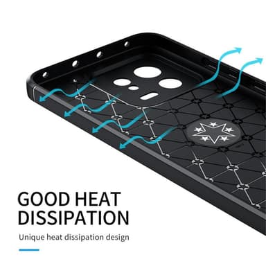 För Xiaomi 13 5G TPU Fodral skal med Finger Ring - Svart