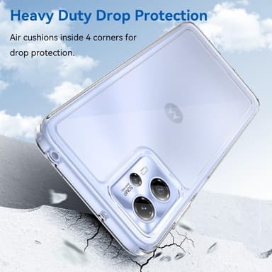 För Motorola Moto G13 / G23 TPU + Akryl Anti-dropp Fodral Skal