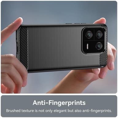 För Xiaomi 13 Pro 5G Karbon Fiber TPU Fodral Skal - Svart