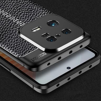 Litchi Fodral TPU Skal för Xiaomi 13 Pro 5G  - Svart