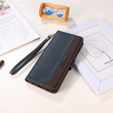 Motorola Moto G73 5G KHAZNEH Plånboksfodral - Blå/Brun
