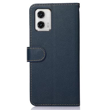 Motorola Moto G73 5G KHAZNEH Plånboksfodral - Blå/Brun