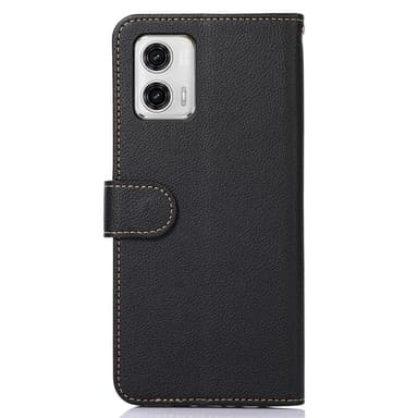 Motorola Moto G73 5G KHAZNEH Plånboksfodral - Svart/Röd
