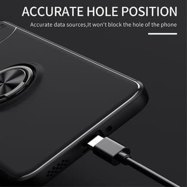 För Xiaomi 13 5G TPU Fodral skal med Finger Ring - Svart