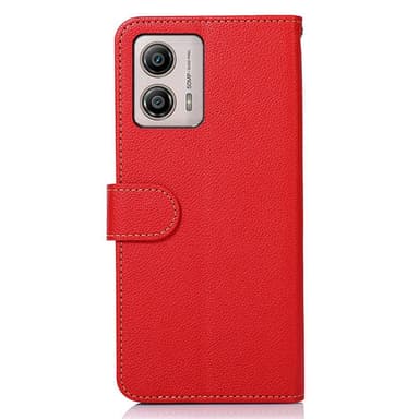 KHAZNEH Motorola Moto G53 5G / G23 4G / G13 4G Plånboksfodral -Röd / Svart