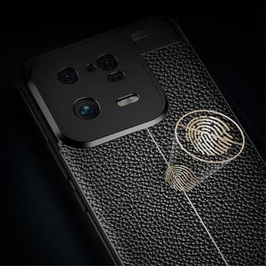 Litchi Fodral TPU Skal för Xiaomi 13 Pro 5G  - Svart