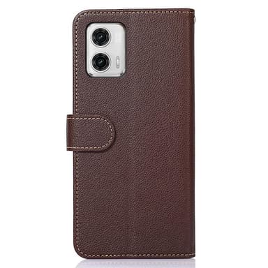 Motorola Moto G73 5G KHAZNEH Plånboksfodral - Brun/Blå