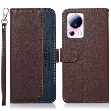 KHAZNEH Plånboksfodral till Xiaomi 13 Lite - Brun/Blå