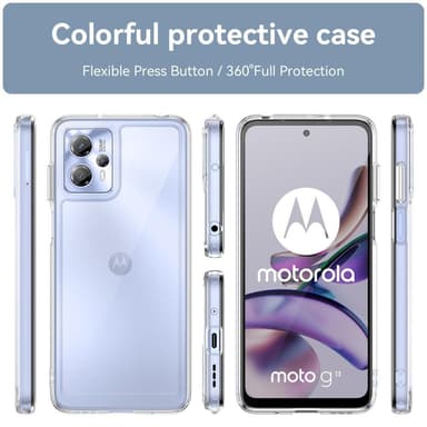För Motorola Moto G13 / G23 TPU + Akryl Anti-dropp Fodral Skal