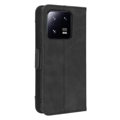 För Xiaomi 13 Plånboksfodral med korthållare  - Svart