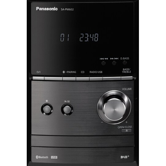 Panasonic Micro Hi-Fi system SC-PM602EG-K (svart)