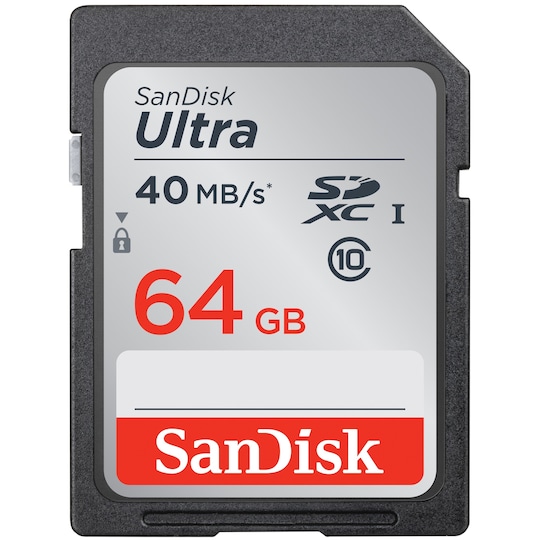 SanDisk Ultra SDHC Minneskort 64 GB