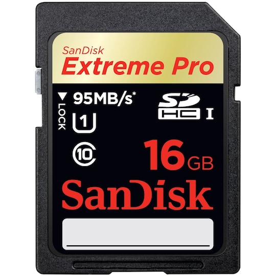 SanDisk Extreme Pro 16 GB SDHC UHS-I Minneskort