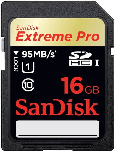 SanDisk Extreme Pro 16 GB SDHC UHS-I Minneskort
