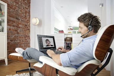 Sennheiser PC 7 USB mono hörlurar (svart)