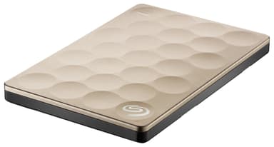 Seagate Backup Plus Ultra Slim 2 TB Hårddisk (guld)