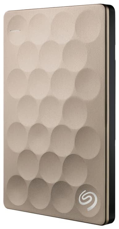 Seagate Backup Plus Ultra Slim 2 TB Hårddisk (guld)