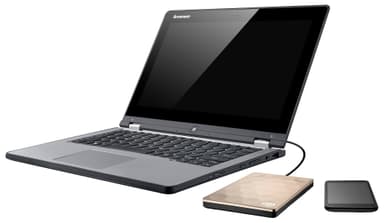 Seagate Backup Plus Ultra Slim 2 TB Hårddisk (guld)
