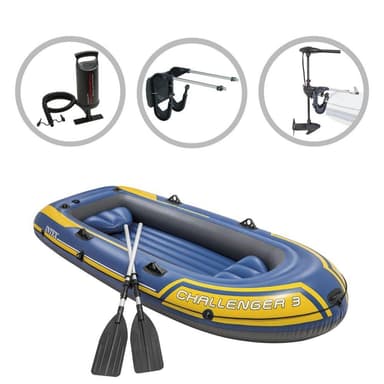 Intex Uppsbar båt Challenger 3ed båtmotor och fäste
