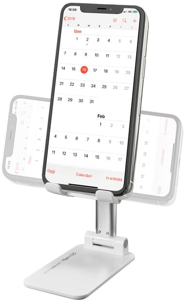 Celly ställ för telefon och surfplatta (vitt)