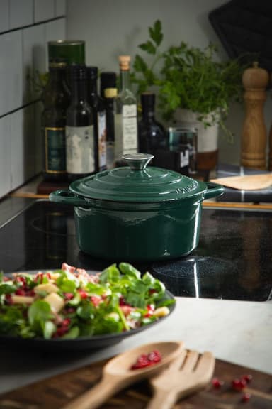 Orrefors Jernverk Gjutjärnsgryta 2,8L, Mörkgrön