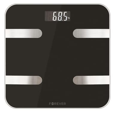 Smart personvåg med Bluetooth, Forever Smart Scale AS-100, svart