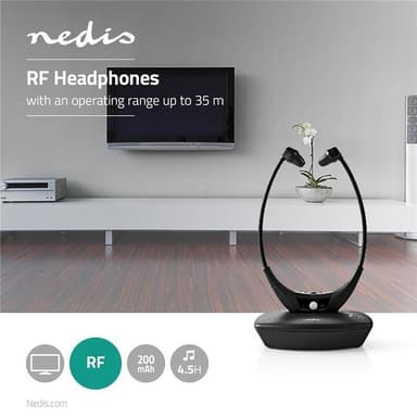 Trådlösa hörlurar | Radiofrekvens (RF) | In-ear | Laddningsplatta