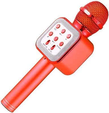Karaoke-mikrofon med Bluetooth, Röd