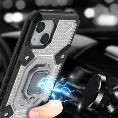 Tåligt skal till iPhone 13, Svart/lila