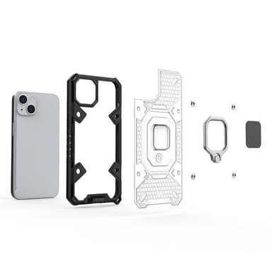 Tåligt skal till iPhone 13, Svart/lila