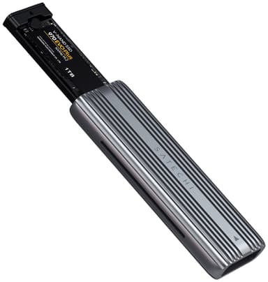 Satechi M.2 NVMe- och SATA SSD-kabinett (grå)