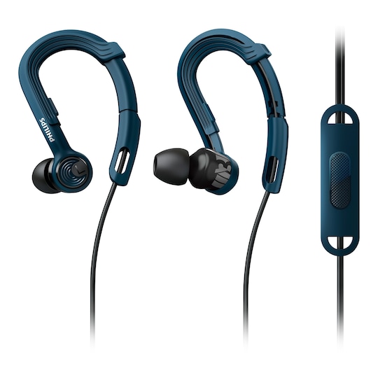 Philips Actionfit NoLimits in-ear hörlurar (blå)