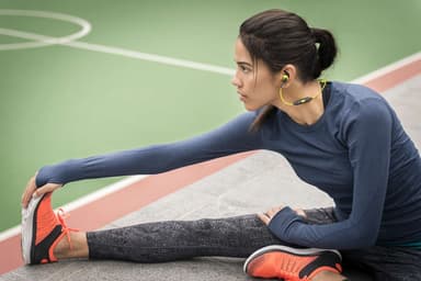 Philips ActionFit RunFree hörlurar SHQ6500 (grön)