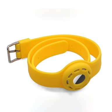 SKALO AirTag Hållare Silikon Husdjur Halsband - Mörkblå