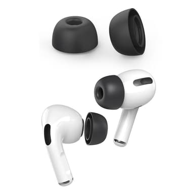 AHASTYLE AirPods Pro 1/2 Öronkuddar i Silikon Svart - Small