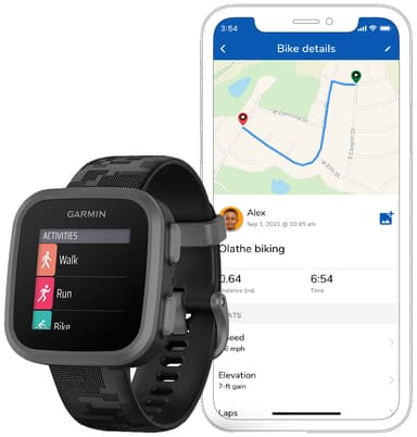Garmin Bounce smartwatch för barn (svart)