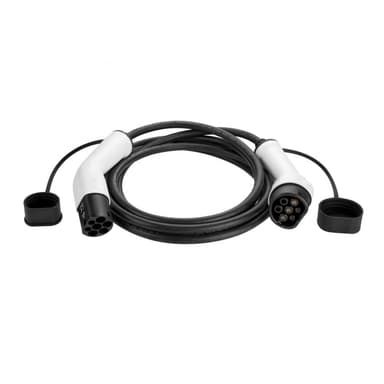 Laddkabel Elbil Typ2 5 meter, 11kW, 16A, 3-fas IP54