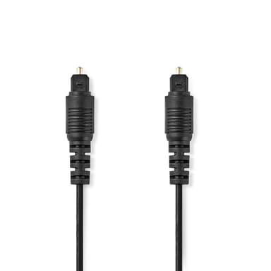 Nedis Optisk ljudkabel | TosLink Hane | TosLink Hane | 3.00 m | Rund | PVC | Svart | Låda