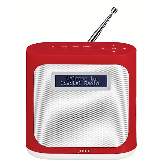 Juice Mini Bärbar Radio SJUMRE14E (röd)