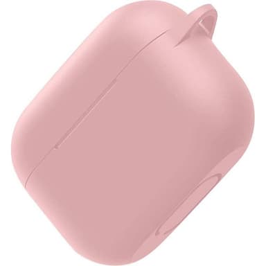 Skyddsfodral i silikon med krok till Airpods Pro, Rosa