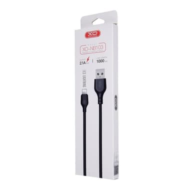 XO NB103 USB - Lightning-Kabel (2,1A) 1m, Svart