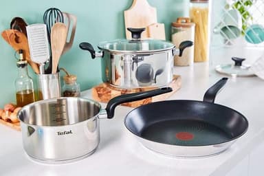 TEFAL E3090604 Stekpanna i rostfritt stål med non-stick-beläggning 28 cm