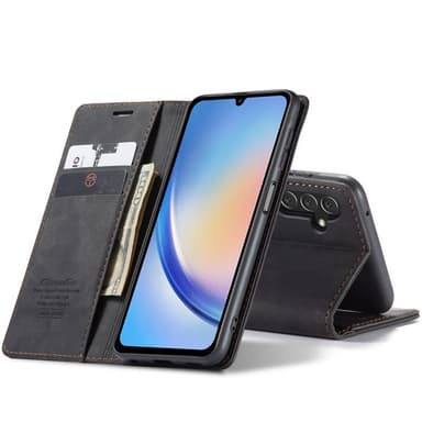 CaseMe Smart Magnet FlipCase Samsung Galaxy A24 4G - Svart
