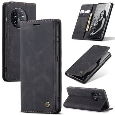 CaseMe Smart Magnet FlipCase OnePlus 11 - Svart