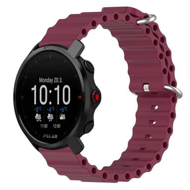 Ocean klockarmband till Polar Grit X - Wine
