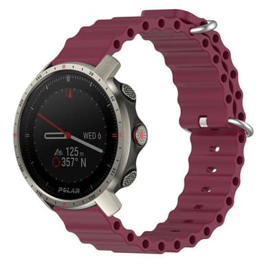 Ocean klockarmband till Polar Grit X Pro - Wine