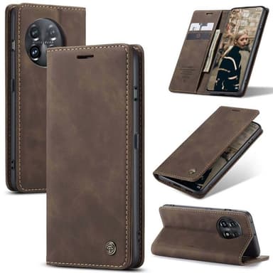 CaseMe Smart Magnet FlipCase OnePlus 11 - Coffee