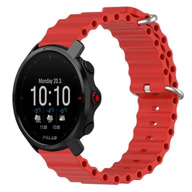 Ocean klockarmband till Polar Grit X - Röd
