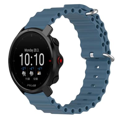 Ocean klockarmband till Polar Grit X - Gråblå